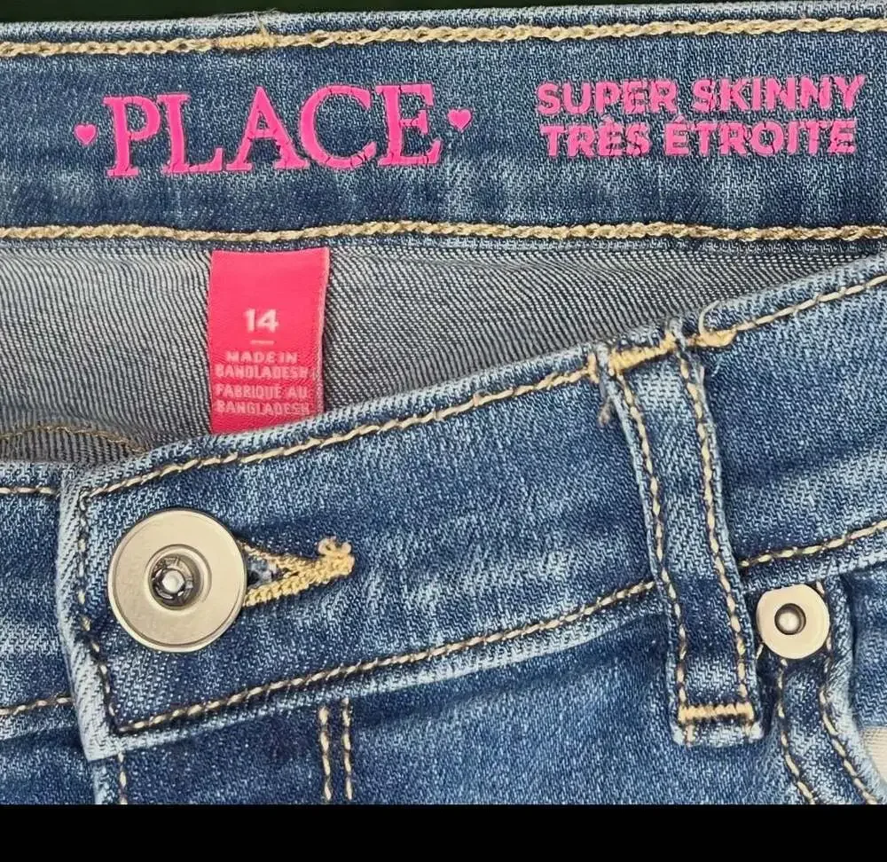 The Children's Place Girls Super Skinny Denim Jeans Size 14